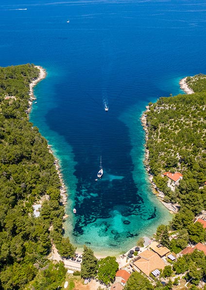 Day 10, a private yact tour of Hvar Island and the nearby Pakleni archipelago