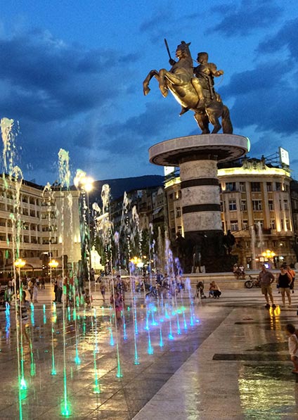 Day 19, private guided walking tour of Skopje city center