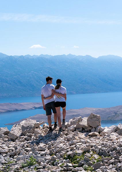 enjoy a private guided hiking tour of Pag Island known for many gastronomic delights 