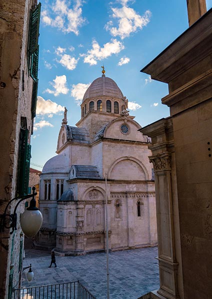 Day 6, en route to split, stop for a private guided walking tour of Šibenik city center, including the Saint James cathedral