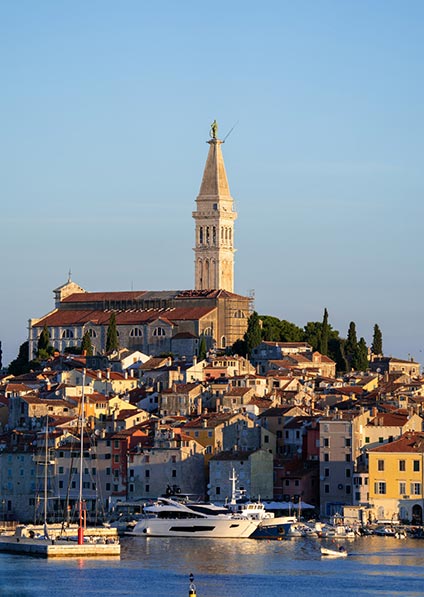 visit Rovinj old town as a part of our travel to Balkans program