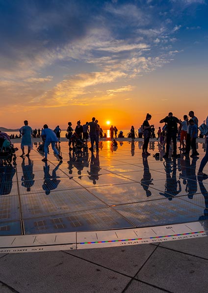 visit Zadar and its highlights as a part of our Slovenia to Montenegro tour